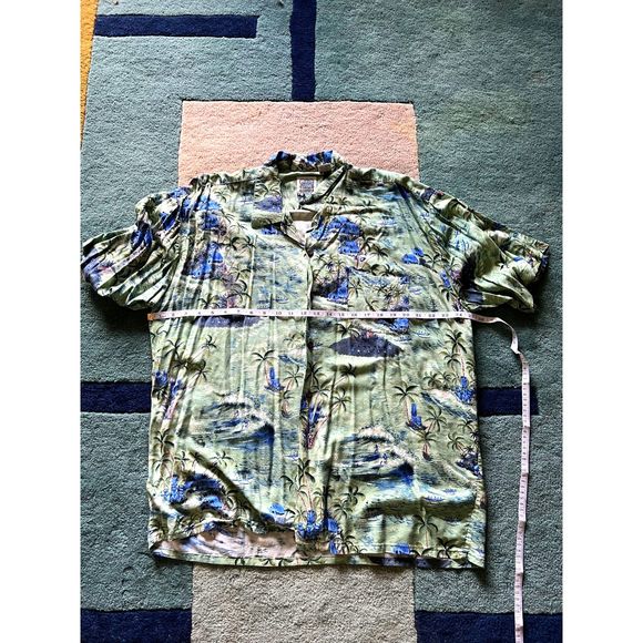 Men's casual Hawaiian shirt, sz XL, rayon - Picture 5 of 6